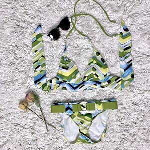 Y2k Abstract Print Mossimo Bikini 🏝👙